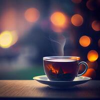 Cup of tea natural. Illustration Generative AI photo