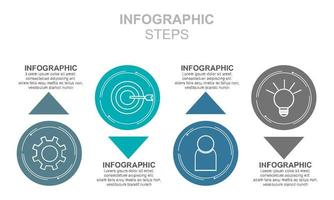 Bar chart, infographic template for presentation vector illustration