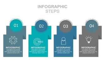 Bar chart, infographic template for presentation vector illustration