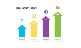 Bar chart, infographic template for presentation vector illustration