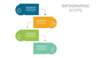 Bar chart, infographic template for presentation vector illustration