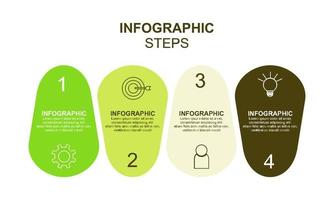 Bar chart, infographic template for presentation vector illustration