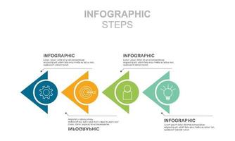 Bar chart, infographic template for presentation vector illustration