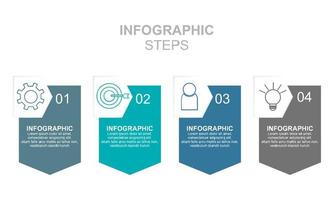 Bar chart, infographic template for presentation vector illustration