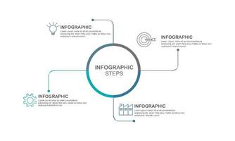 Bar chart, infographic template for presentation vector illustration