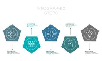 Bar chart, infographic template for presentation vector illustration