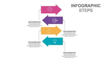 Bar chart, infographic template for presentation vector illustration