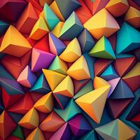 Abstract Vivid Geometric Pattern Background photo