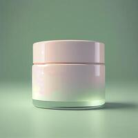blanco cosmético crema colección para protección de la piel generativo ai foto