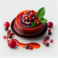 delicious Cranberry sauce with bits. Illustration photo