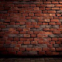 Red brick wall background. Illustration photo