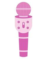 Microphone karaoke. Toy for children. Vector illustration.