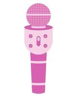 Microphone karaoke. Toy for children. Vector illustration.