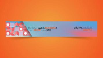 banner for digital marketing vector