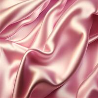 Abstract Pink Silk Textile Fabric Background photo