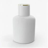 White Realistic Clear Cosmetic Product Bottle photo