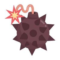 Trendy Bomb Blast vector