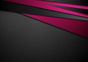 Black and purple abstract corporate tech background vector