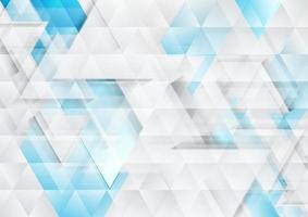 Blue grey technology geometric low poly abstract background vector