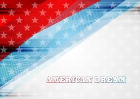 Grunge concept USA flag abstract background vector