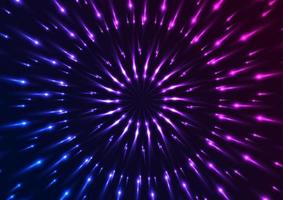 Blue and purple neon glowing pattern background vector