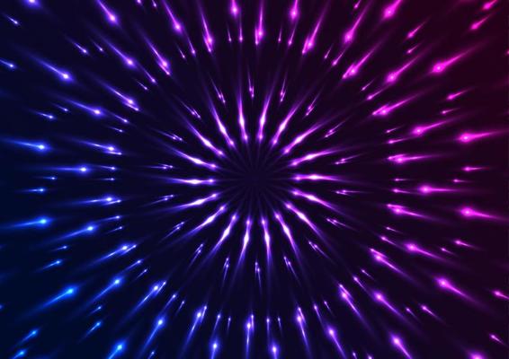 Blue and purple neon glowing pattern background
