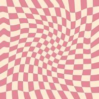 Wavy Checkerboard Seamless Pattern for Fabric vector