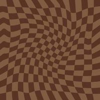 Wavy Checkerboard Seamless Pattern for Fabric vector
