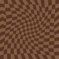 Wavy Checkerboard Seamless Pattern for Fabric vector