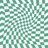 Wavy Checkerboard Seamless Pattern for Fabric vector