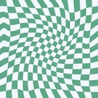 Wavy Checkerboard Seamless Pattern for Fabric vector