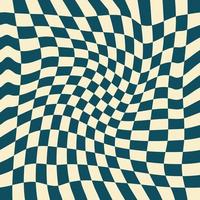 Wavy Checkerboard Seamless Pattern for Fabric vector