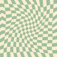 Wavy Checkerboard Seamless Pattern for Fabric vector