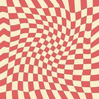 Wavy Checkerboard Seamless Pattern for Fabric vector