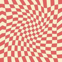 Wavy Checkerboard Seamless Pattern for Fabric vector