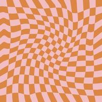 Wavy Checkerboard Seamless Pattern for Fabric vector