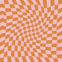 Wavy Checkerboard Seamless Pattern for Fabric vector