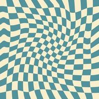 Wavy Checkerboard Seamless Pattern for Fabric vector
