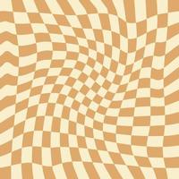 Wavy Checkerboard Seamless Pattern for Fabric vector