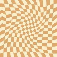 Wavy Checkerboard Seamless Pattern for Fabric vector