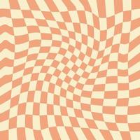 Wavy Checkerboard Seamless Pattern for Fabric vector
