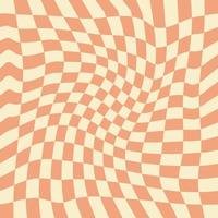 Wavy Checkerboard Seamless Pattern for Fabric vector