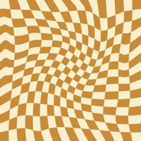 Wavy Checkerboard Seamless Pattern for Fabric vector