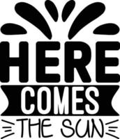 here comes the sun vector