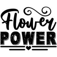 flower power t shirt design vector