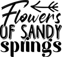flowers of sandy springs vector