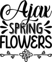 Ajax spring flowers vector
