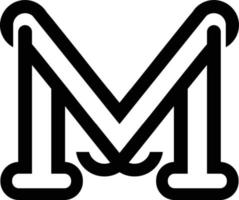 Creative M logo design vector