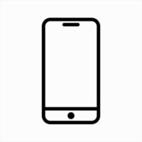 mobile icon vector isolated for any purposes