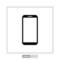 mobile phone icon. cellphone symbol. smartphone vector. Mobile phone with blank screen. vector illustration on white background